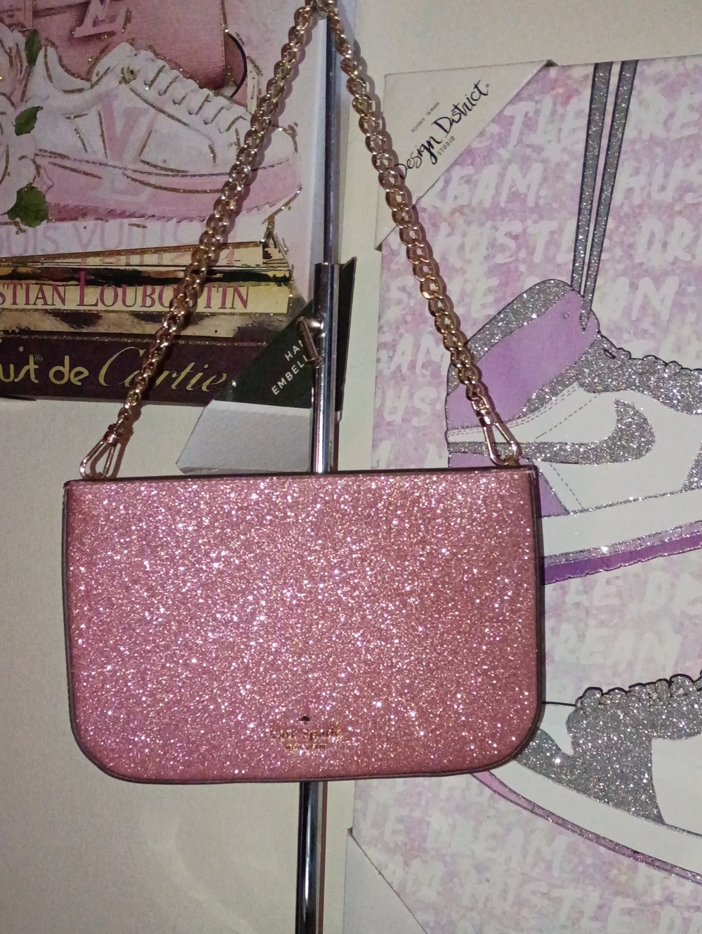 Kate Spade Glimmer Glitter Pochette